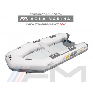 AQUA MARINA - Надуваема моторна лодка с твърдо дървено дъно и надуваем кил A-Deluxe Sport Promo - 3.60 m